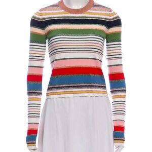 Veronica Beard Palmas Metallic Sweater